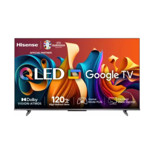 Hisense 75" QLED UHD 4K Smart TV with Quantum Dot Colour, 120Hz, Dolby Vision, 4K AI Upscaler, Game Mode PLUS, Voice Control, VIDAA 75Q6N