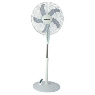 Nikai Stand Fan 16'' With Remote 65W Plastic Blade Full Copper T Class Motor High Perfo