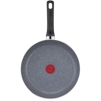 Tefal Natura Stone Frypan 28cm Non Stick Thermo Signal 100% Safe Frying Pan Mineralia Healthy Cooking B2260695