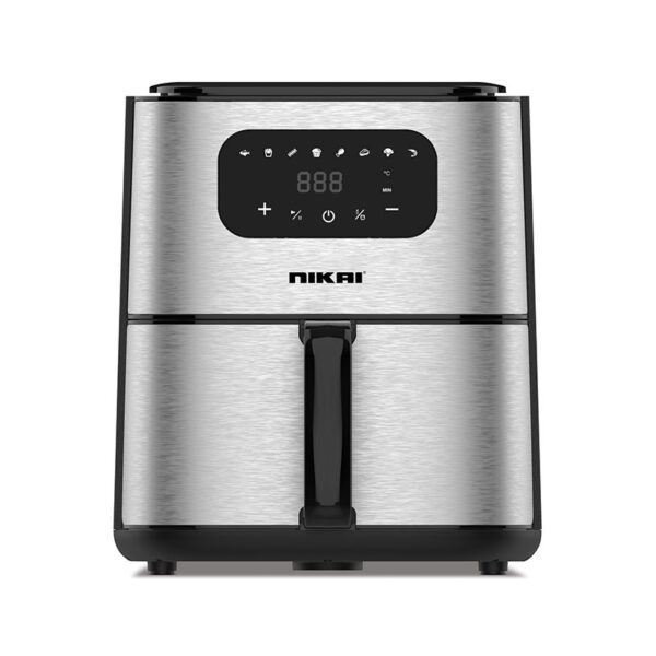 Nikai Air Fryer 4.2L Multifunctional Low Oil Fryer 1520W Non Stick Coating Pan with Dishwasher Safe Overheat Protection Temperature Control Timer Automatic Shut-Off NAF388D3