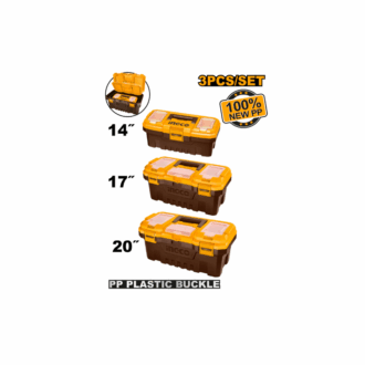 Ingco 3pcs Plastic Tool Box Set 14" 17" 20" PBXK0301