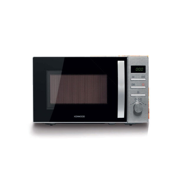 Kenwood 22L Microwave Oven with Digital Display 5 Power Levels Defrost Function Stainless Steel Auto Menu 95 Minutes Timer Clock Function 700W MWM22.000BK