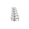 Nadstar Aluminum Sufuria 6pcs with Lid 14-16-18-20-22-24 Cookware Set Tope Cooking Pot with Lid for Commercial Use - Kitchen Heavy Duty
