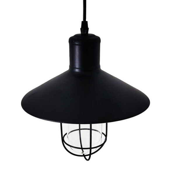Tronic Black Vintage Pendant Glass Cage Light