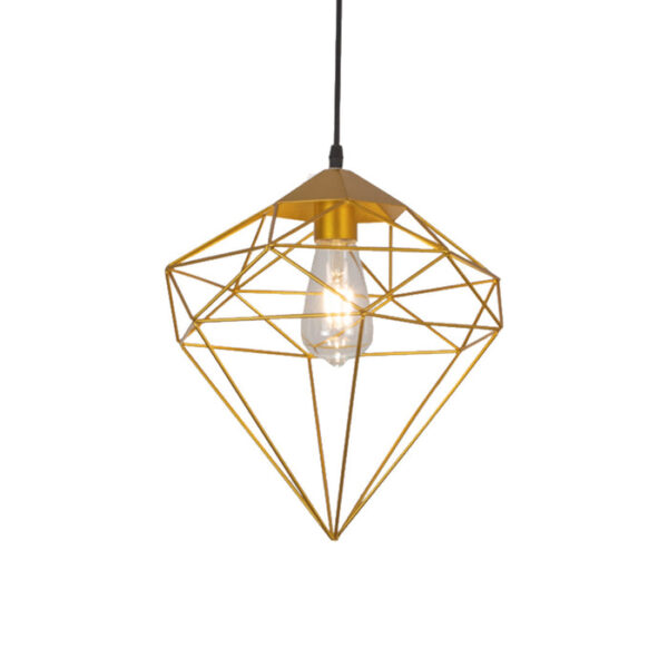 Tronic Gold Diamond Cage Pendant Lamp