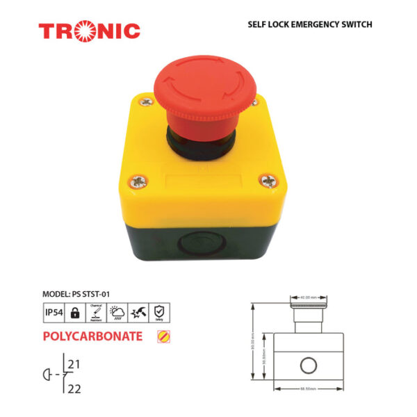 Tronic Push Button Emergency Stop Station