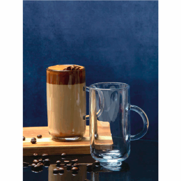 Pasabahce Iconic Glass Coffee Mug 270ml 6pcs 55743