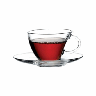 Pasabahce Penguen Tea Cup Saucer 230ml 6pcs 98396