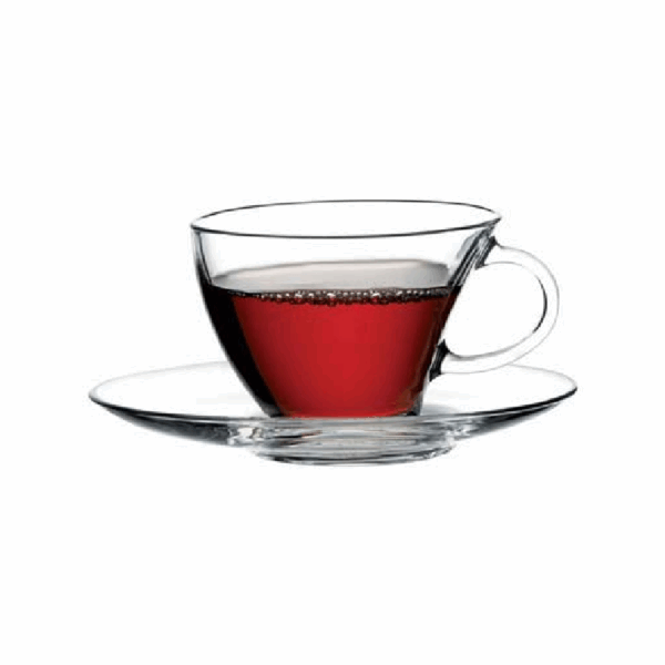 Pasabahce Penguen Tea Cup Saucer 230ml 6pcs 98396