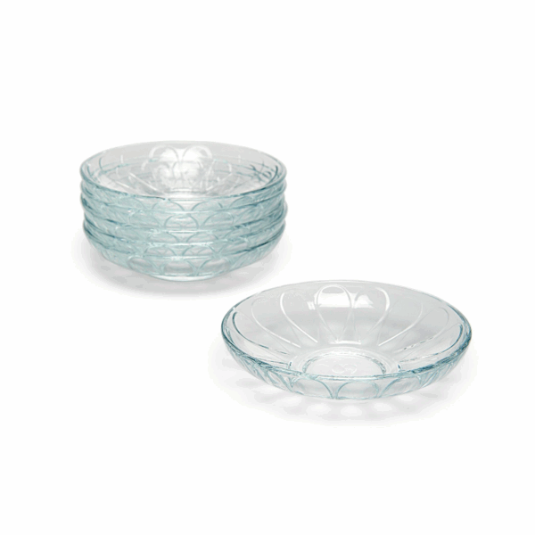 Pasabahce Basic Glass Tea Plate 102mm 6pcs 54451
