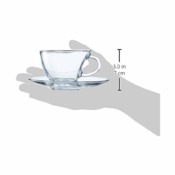 Pasabahce Penguen Tea Cup Saucer 230ml 6pcs 98396