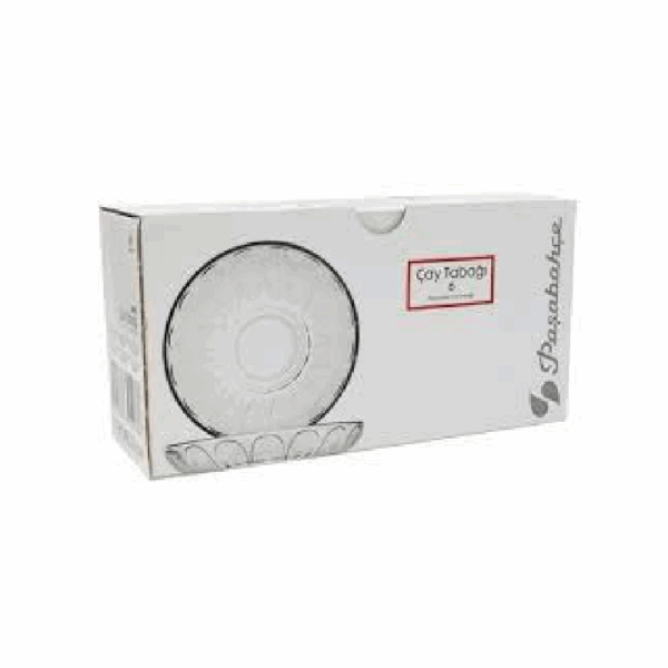 Pasabahce Basic Glass Tea Plate 102mm 6pcs 54451