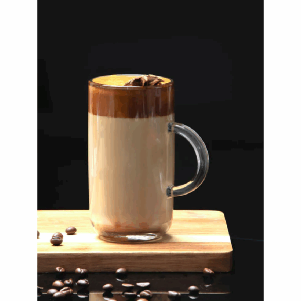 Pasabahce Iconic Glass Coffee Mug 270ml 6pcs 55743