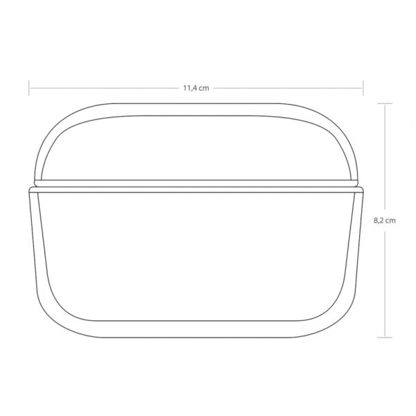 Pasabahce Plus Food Container Glass 415ml Stackable 96887