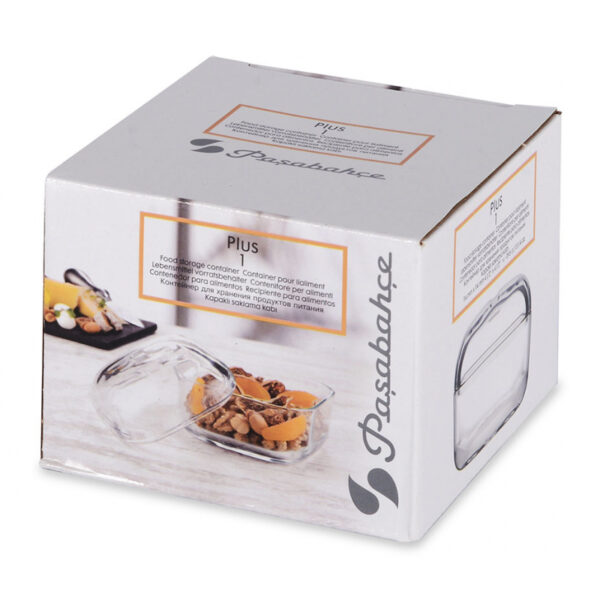 Pasabahce Plus Food Container Glass 415ml Stackable 96887