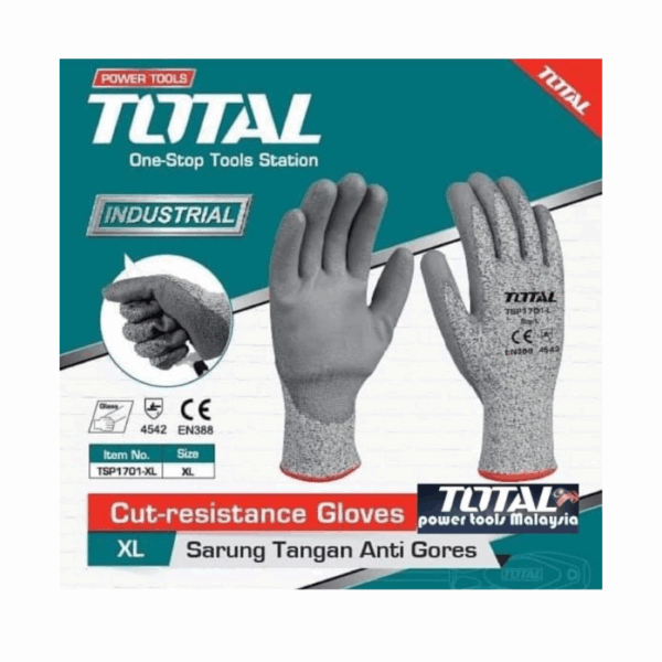 Total Cut Resistant Gloves L & XL TSP1701
