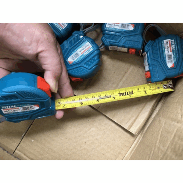Total Steel Measuring Tape with Double Button 5m x 19mm TMT126351