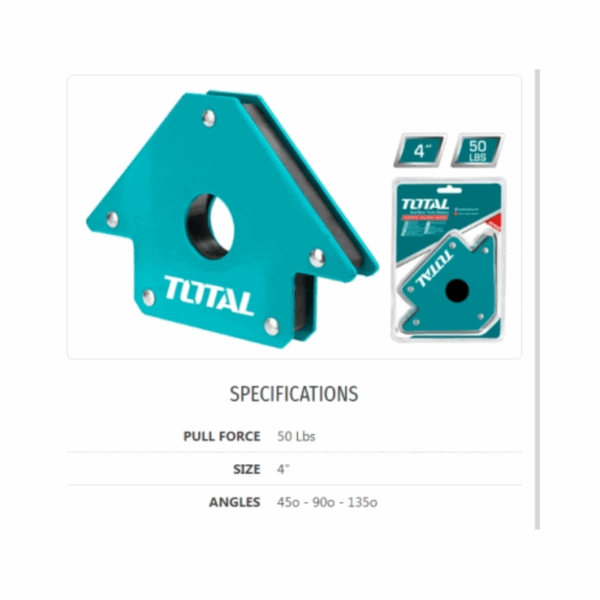 Total Magnetic Welding Holder 4" TAMWH50042