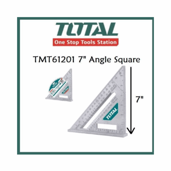 Total Angle Square/Try Square 7x7" TMT61201