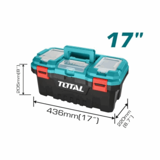Total Tool Box 17" PP Plastic Buckle Empty TPBX0171