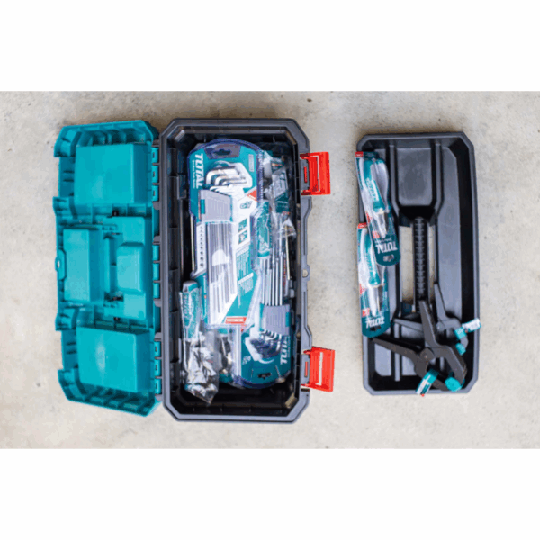Total Tool Box 17" PP Plastic Buckle Empty TPBX0171