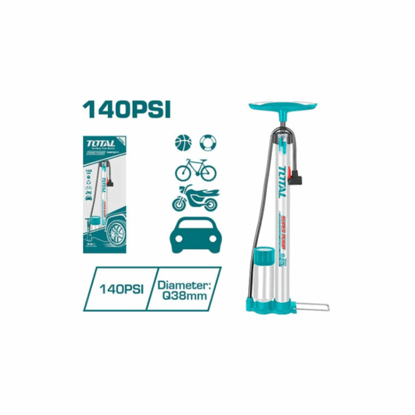 Total Tyre Hand Pump 160PSI TMPP3811