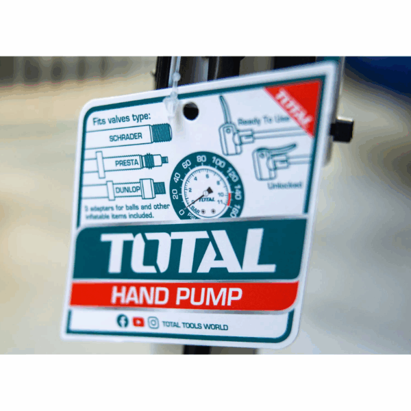 Total Tyre Hand Pump 160PSI TMPP3811
