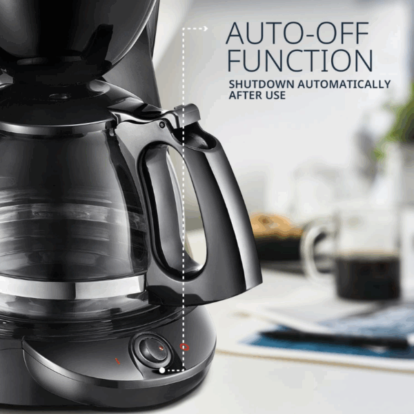 De'Longhi Drip Coffee Maker 1.7L 1000W Black Filter Coffee Machine 10 Cups Plastic Body ICM2.1B