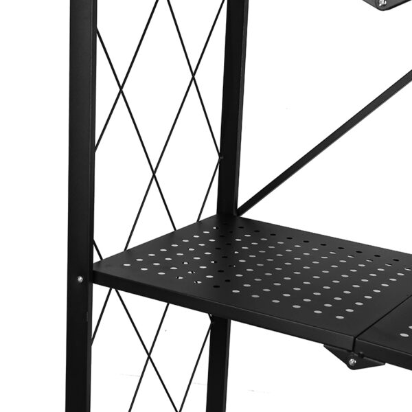 Nadstar Storage Rack Stainless Steel 3 Layers With Wheels Foldable HP95-776H