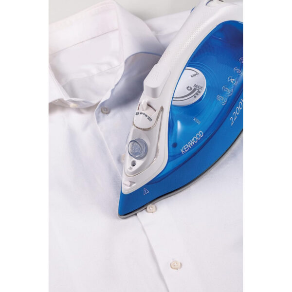 Kenwood Steam Iron 2200W with Ceramic Soleplate Anti-Drip Anti-Calc Self Clean Continuous Steam Burst Spray Function STP60.000WB