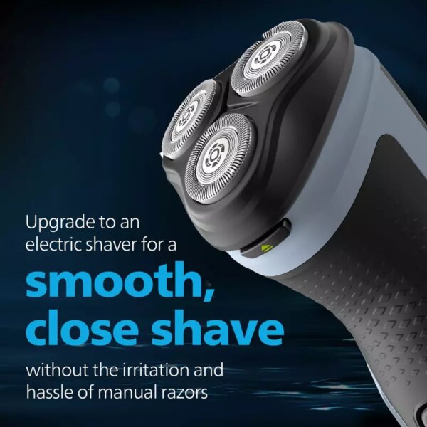 Philips Electric Cordless Shaver, ComfortCut Blades, Anti-Corrosion Shaving System, 3D Floating Heads, Shave Wet & Dry 3000X Series X3063