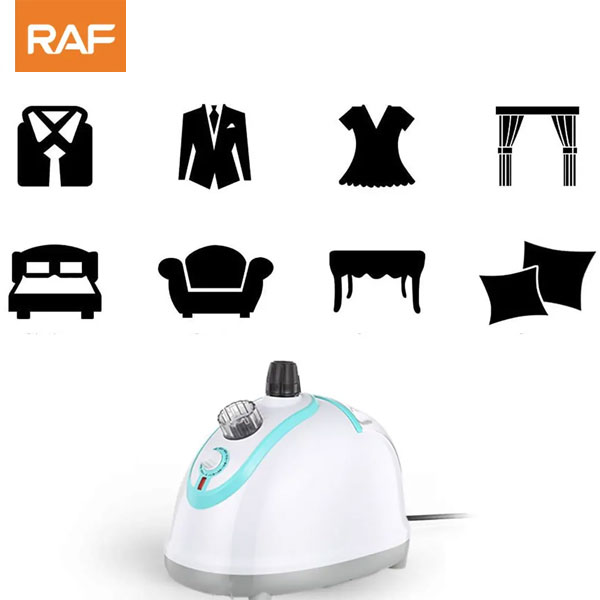 RAF Garment Steamer 1800W Easy to Clean, Continous Steam, High Quality Plastic R.3039