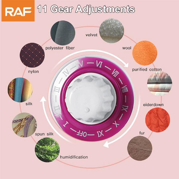 RAF Garment Steamer 1800W Easy to Clean, Continous Steam, High Quality Plastic R.3039