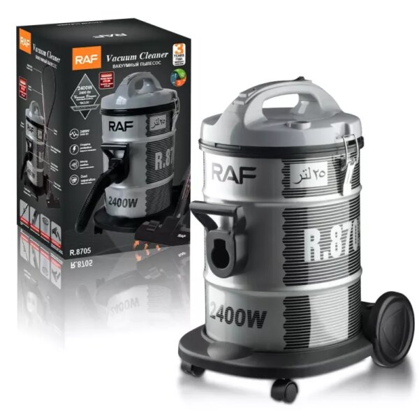 RAF Vaccum Cleaner 21L 2400W Dry Clogging Protection, Strong Suction, Dust Separation R.8705