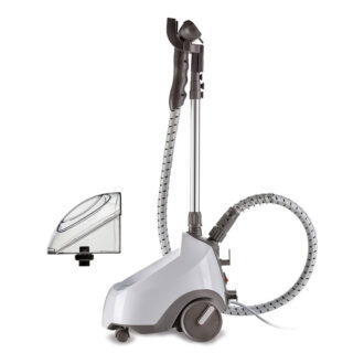 Kenwood Garment Steamer 1500W with 2L Water Tank Capacity Rotary Wheels Folding Rack Trouser Press Glove GSP65.000WH