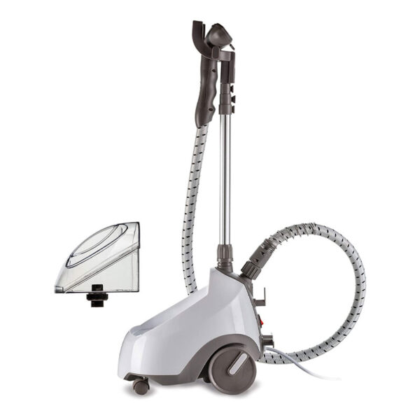 Kenwood Garment Steamer 1500W with 2L Water Tank Capacity Rotary Wheels Folding Rack Trouser Press Glove GSP65.000WH