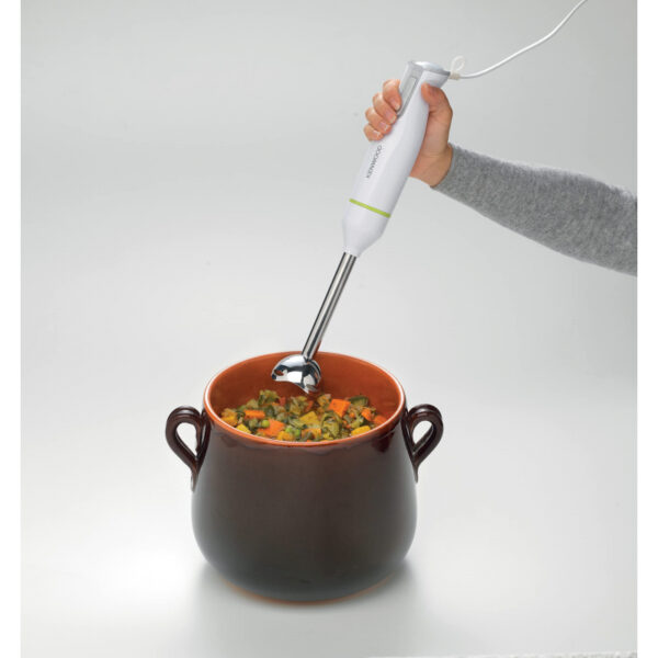 Kenwood Hand Blender Metal Wand 600W Stick with Graduated Beaker Turbo Function Removable for Easy Cleaning HBM02.001WH