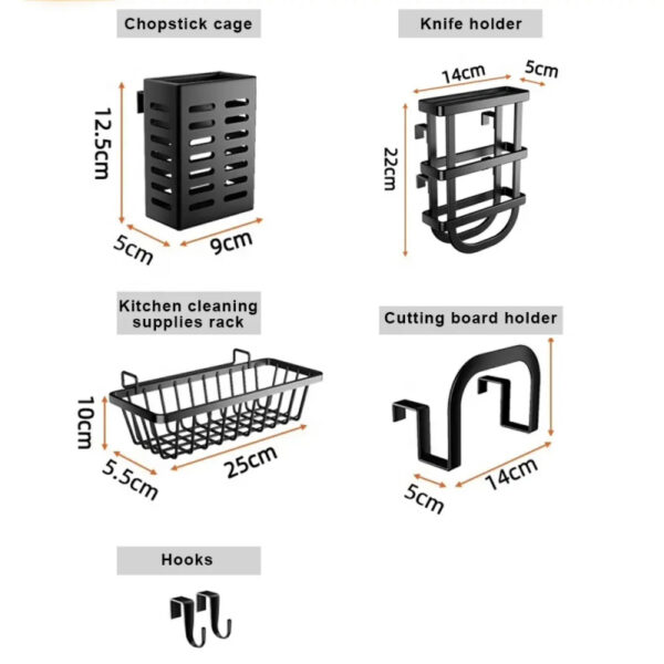 Nadstar Organizer Dish Rack Multi Layer Kitchen Tools Supplies Storage Rack Organizer M30026H