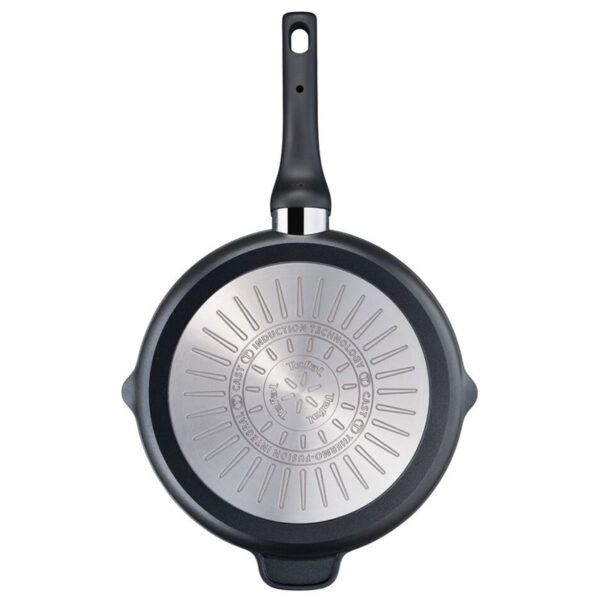Tefal Unlimited Grill Pan 26x26CM Titanium Non Stick Anti Scratch Safe Non Stick G6 Unlimited Round Grillpan With Pouring Edge Frying Pan Black Cast Aluminum E2294074