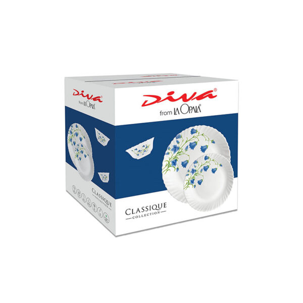 La Opala Dinner Set Royal Iris Classique 47 Pieces LR047
