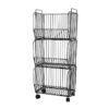 Nadstar Storage Rack Stainless Steel 3 Layers with Wheels Kitchen Standing Storage Rack HP22-029H