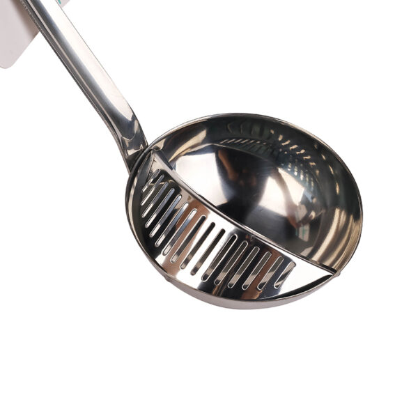 Nadstar Stainless Steel Hot Pot Soup Spoon Strainer Scoops Spoon Slotted Strainer Ladle Gravy Ladle Colander Kitchen D198