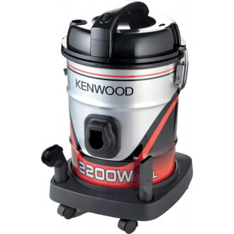 Kenwood Drum Vacuum Cleaner 2200W 25L Tank Vacuum Cleaner With 8M Extra Long Power Cord Removable & Washable Filter Multi Surface For Home & Office VDM60.000BR