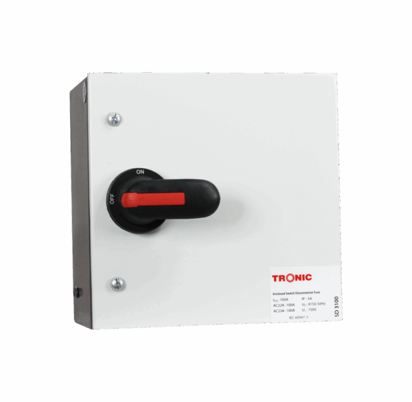 Tronic Main Switch Fused With Rotary 100A