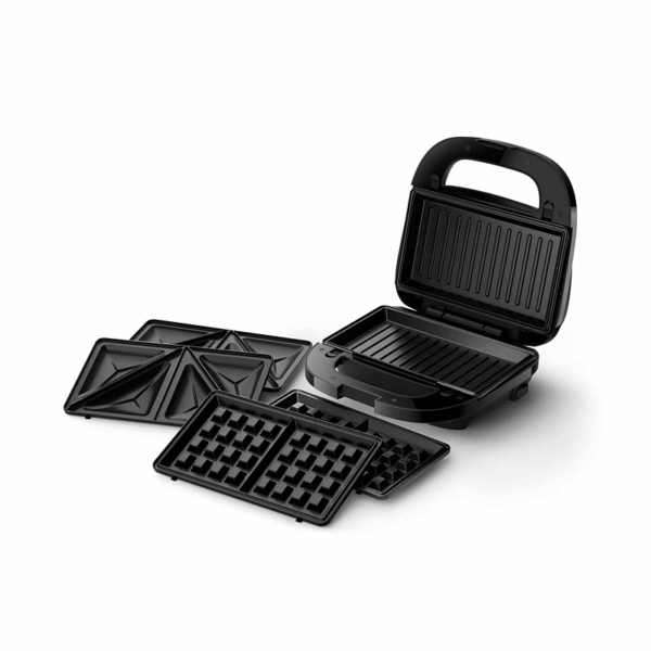 Philips 3in1 Sandwich, Panini & Waffle Maker 5000 Series 750W with Removable Nonstick Plates HD2350/80