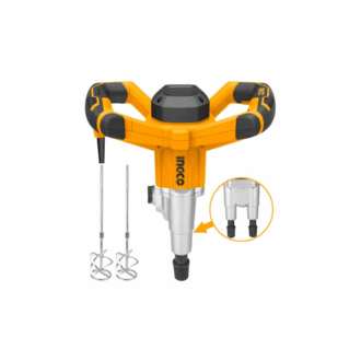 Ingco Electric Paint Mixer 1600W with 2pcs Mixing Pads 1 Set Extra Carbon Brushes MX218008