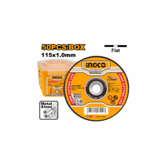 Ingco Abrasive Metal Cutting Disc Set 115 x 1.0 x 22.2mm 50pcs Set MCD1011550