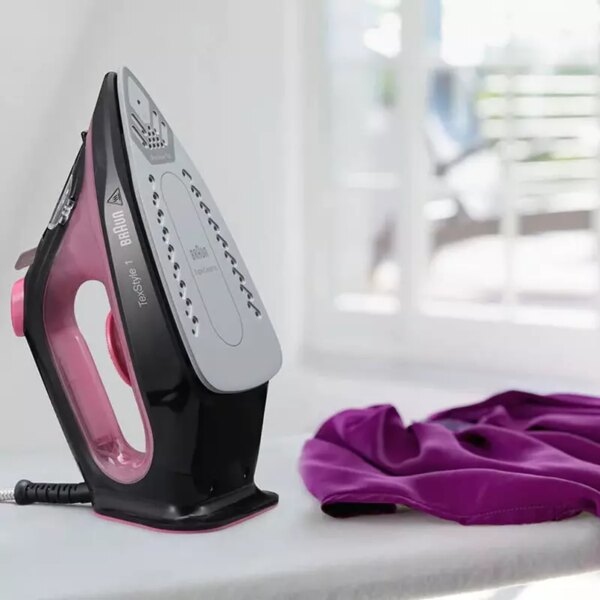 Braun Steam Iron 2000W Texstyle 1 Eco Mode Saves Power Rapid Heat Up Tank Capacity 220ML 12710001-SI1070PU
