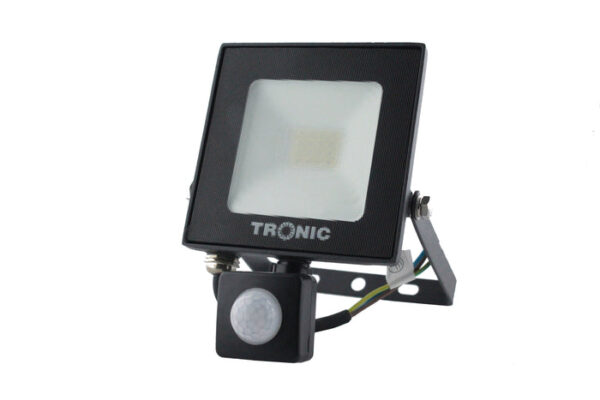 Tronic Black LED Motion Sensor Floodlight 20Watts