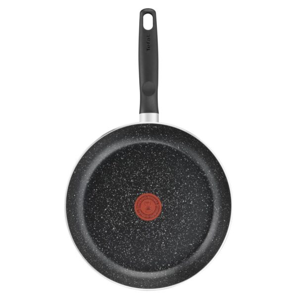 Tefal Dark Stone Cookware Set 9PCS Non Stick Thermo Signal 100% Safe Coating Cookware Heat Indicator Ergonomic Handles Glass Lid B491S985